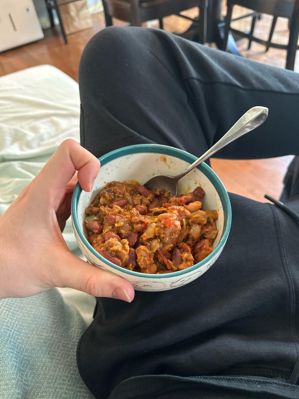 Vegetarian beer chili!