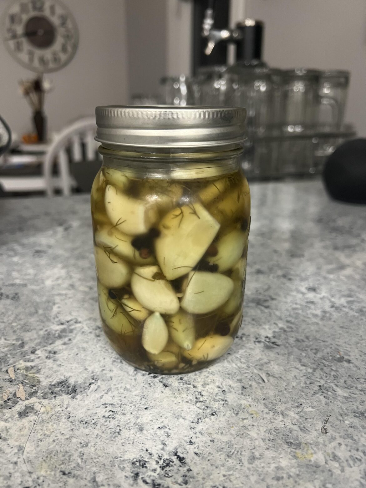 First time pickled garlic First time pickled garlic