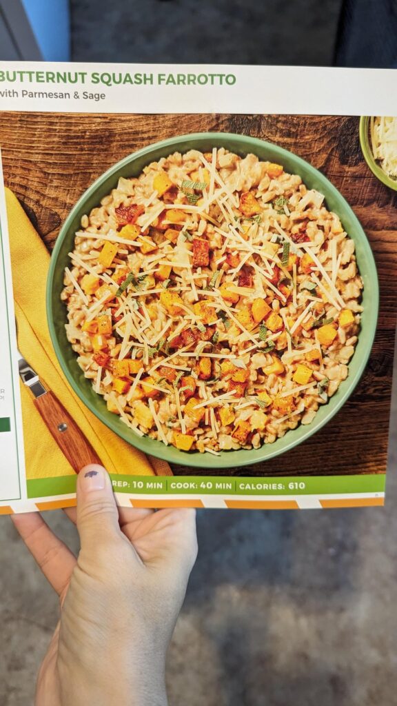 Butternut Squash Farrotto w/ Chicken