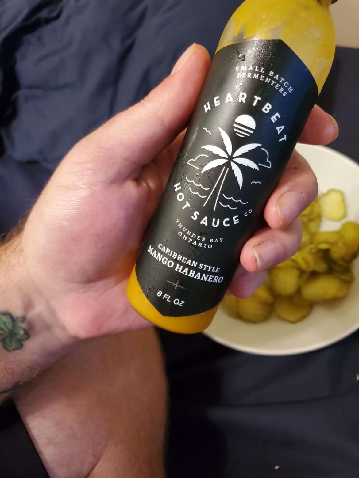 This is my new favorite sauce. It has just enough heat for my tastes