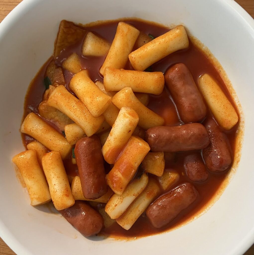 Tteokbokki lunch