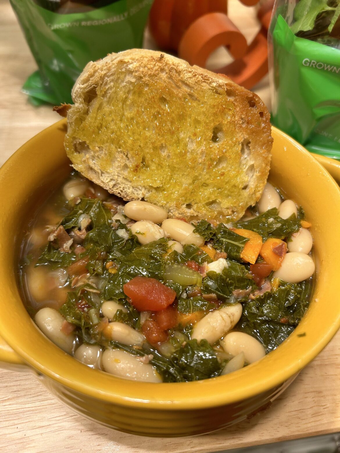 Hearty Tuscan bean stew