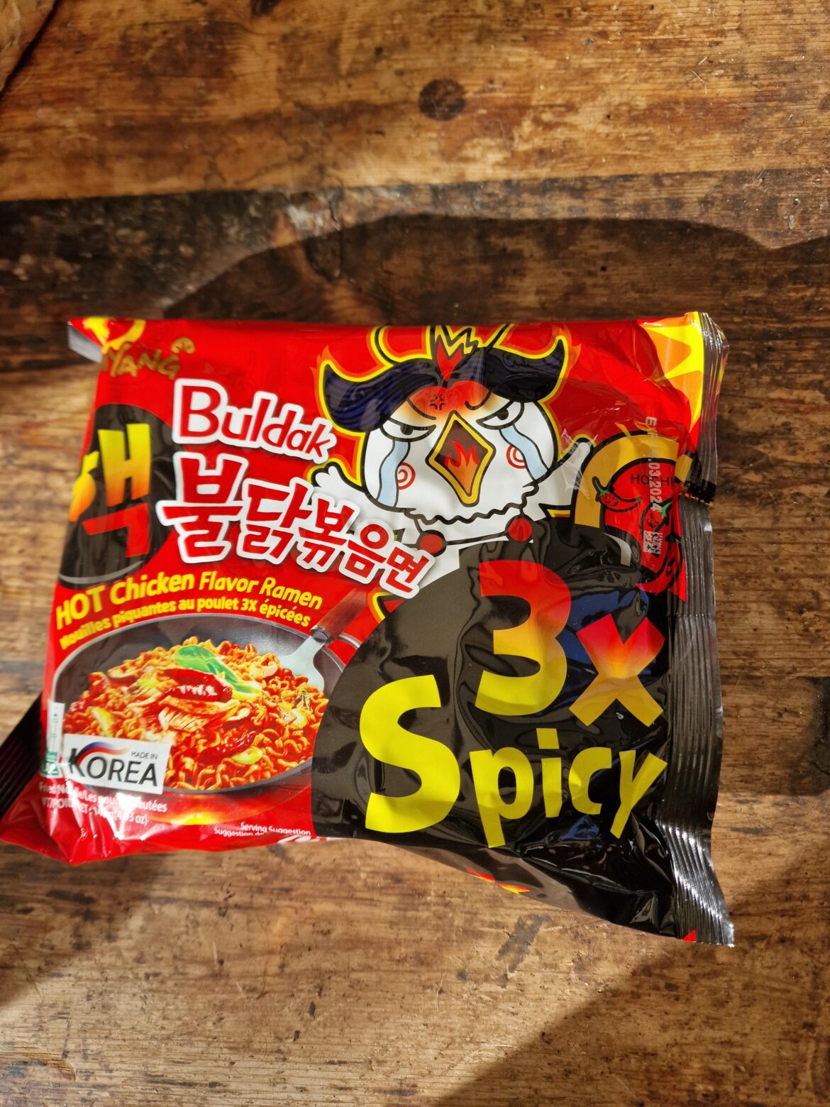 Samyang 3x spicy ramen - wish me luck