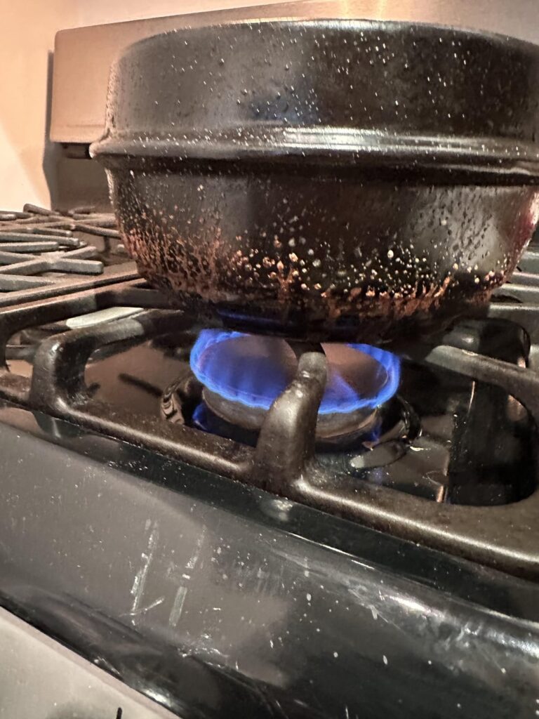 HELP! Dolsot is sweating + burning??