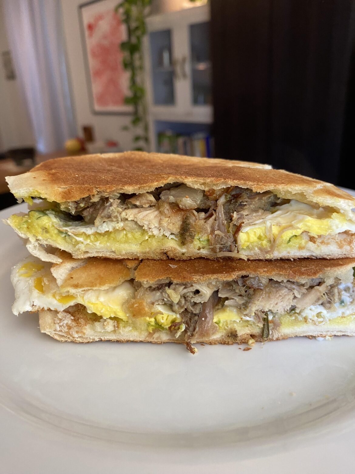 Roast pork, egg, ají verde