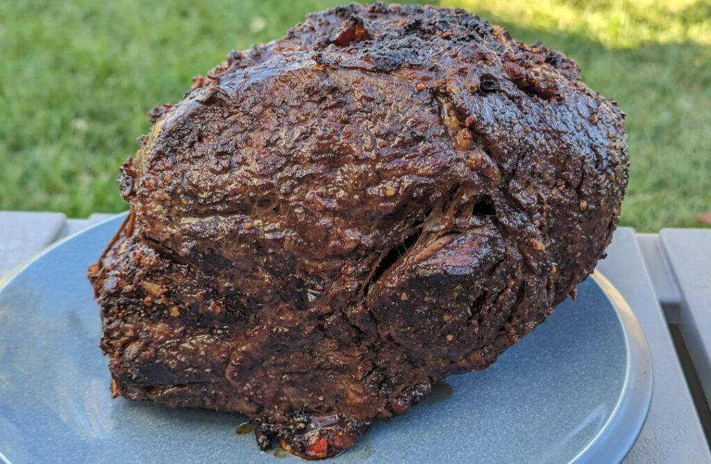 5.5 lb double bone beef rib roast finished rare ✨