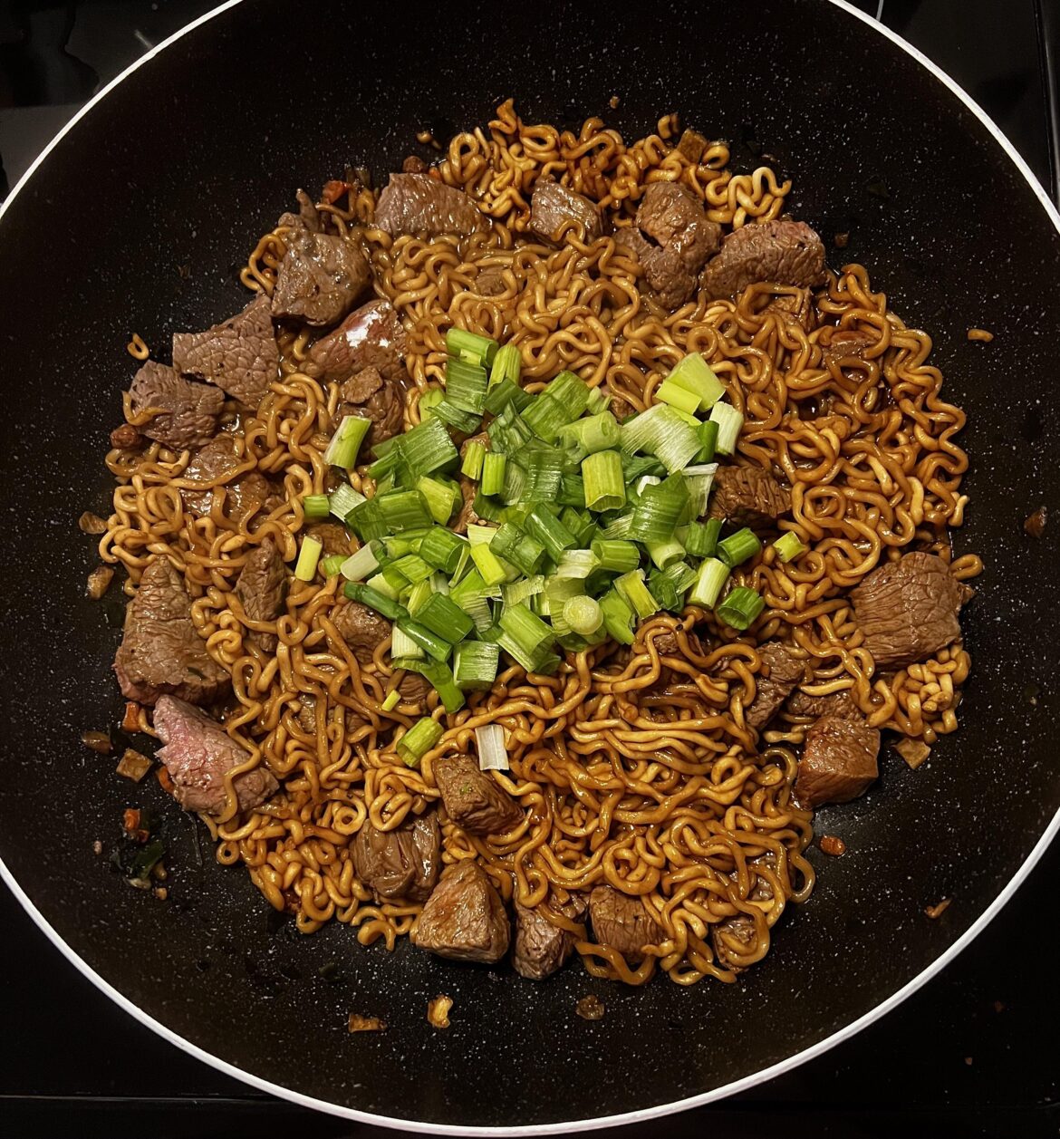 Ram-Don (Jjapaguri) Noodles with Steak