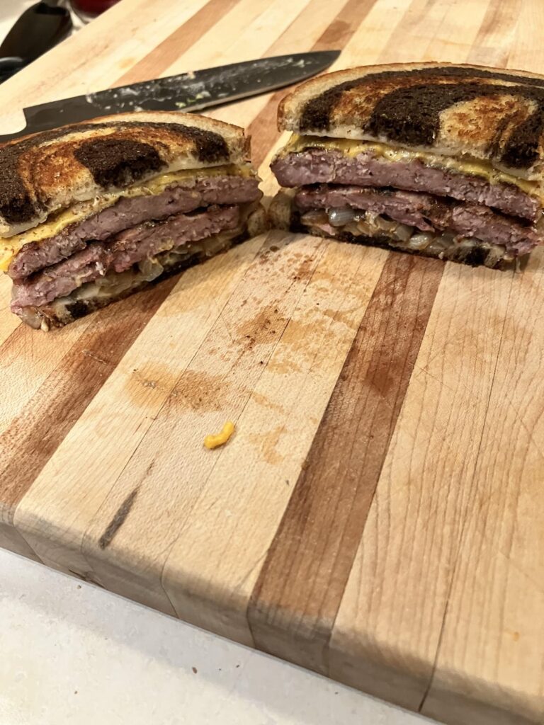 You’ve had a Patty Melt, but have you had a Bratty Melt with brat patties?!