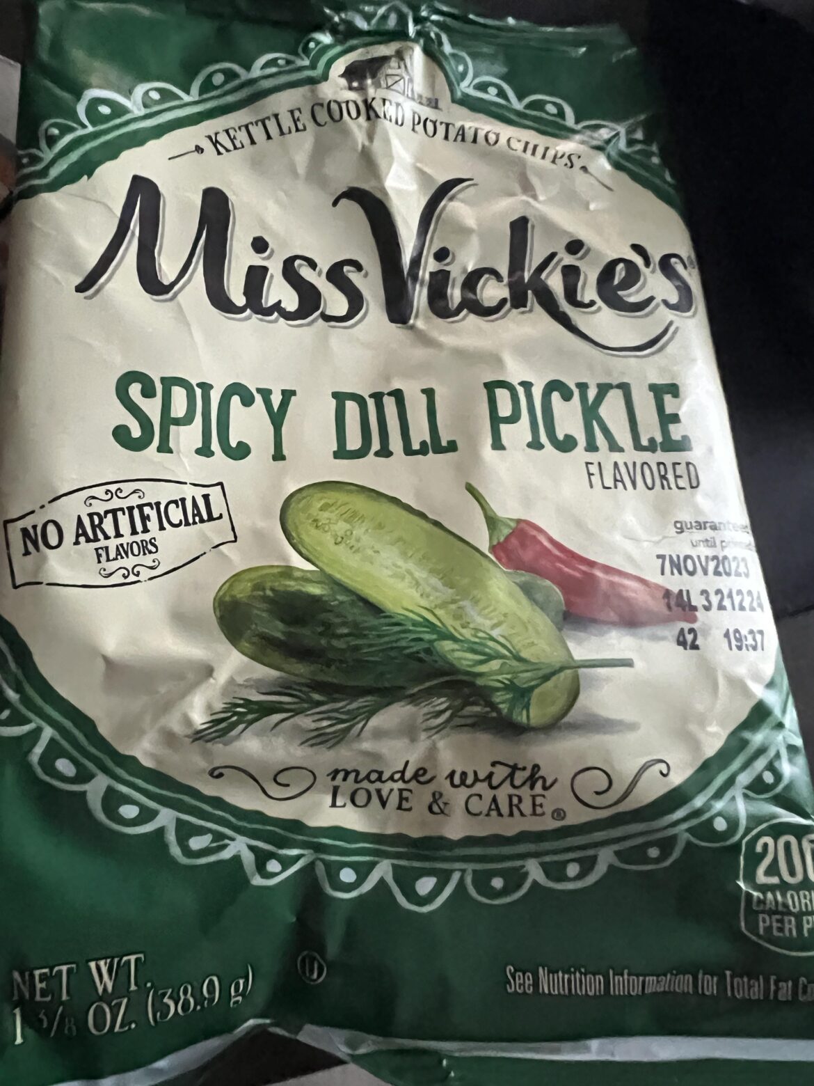These are not only delicious, but also have a little bit of heat, highly recommend, if you like pickles.