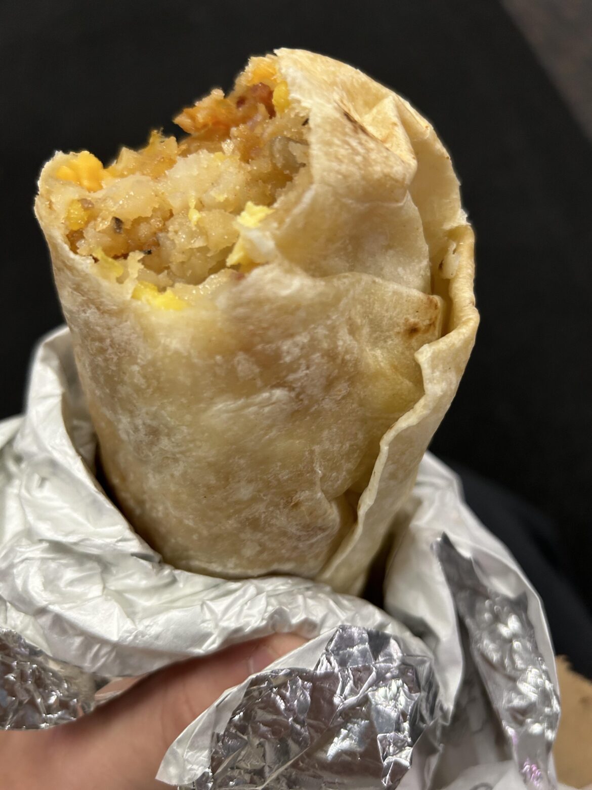 Bacon breakfast burrito from Guy Fieri 🔥at the Burbank Airport