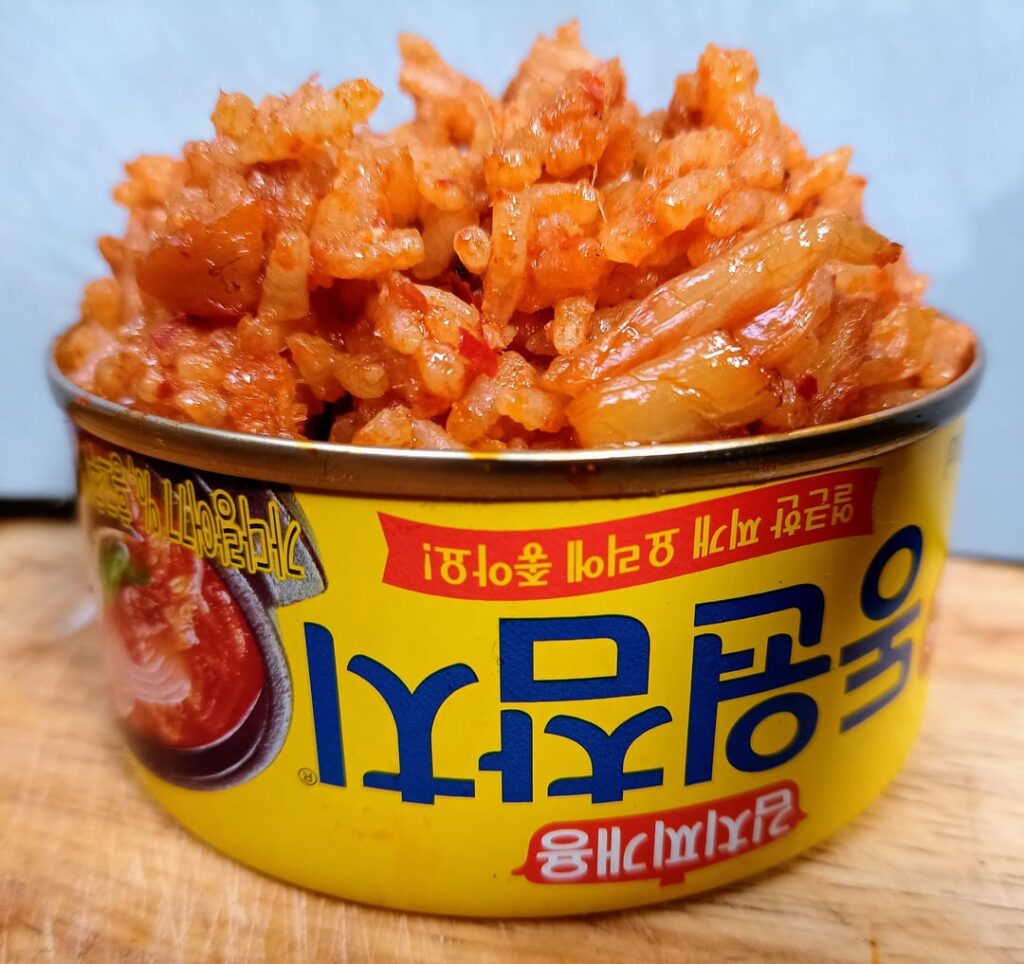 Kimchi, tuna, fried rice