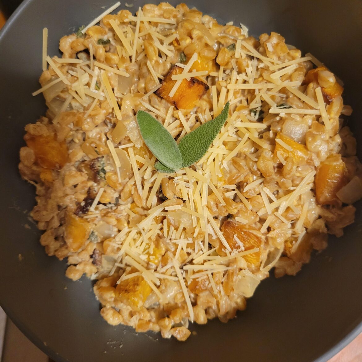 Butternut Squash Farroto w/ EXTRA Garlic