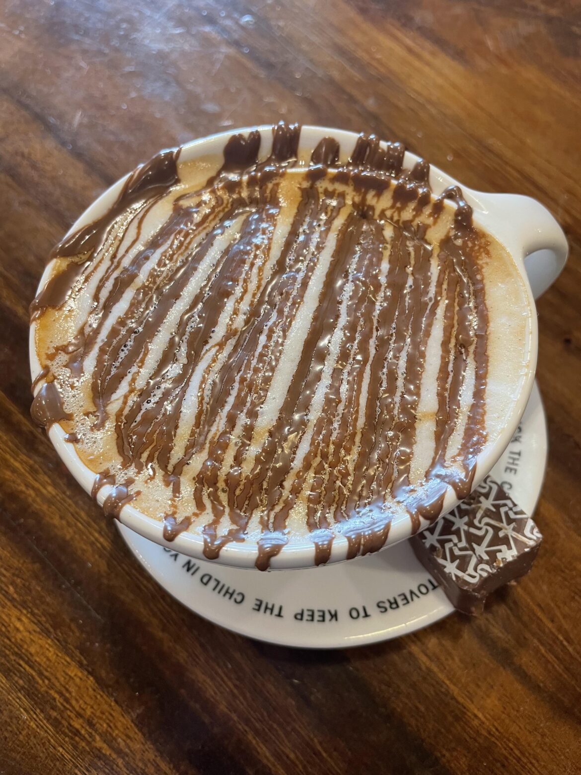 My Cappuccino from Max Brenner on the Gold Coast, Australia.