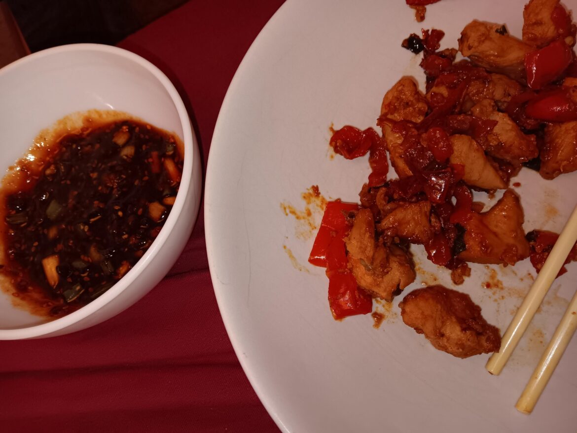 Homemade samyang hot chicken