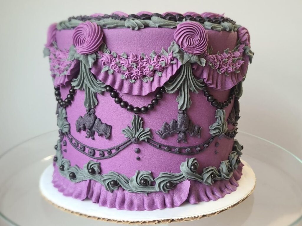 Peanut Butter and Chocolate Spooky Cake