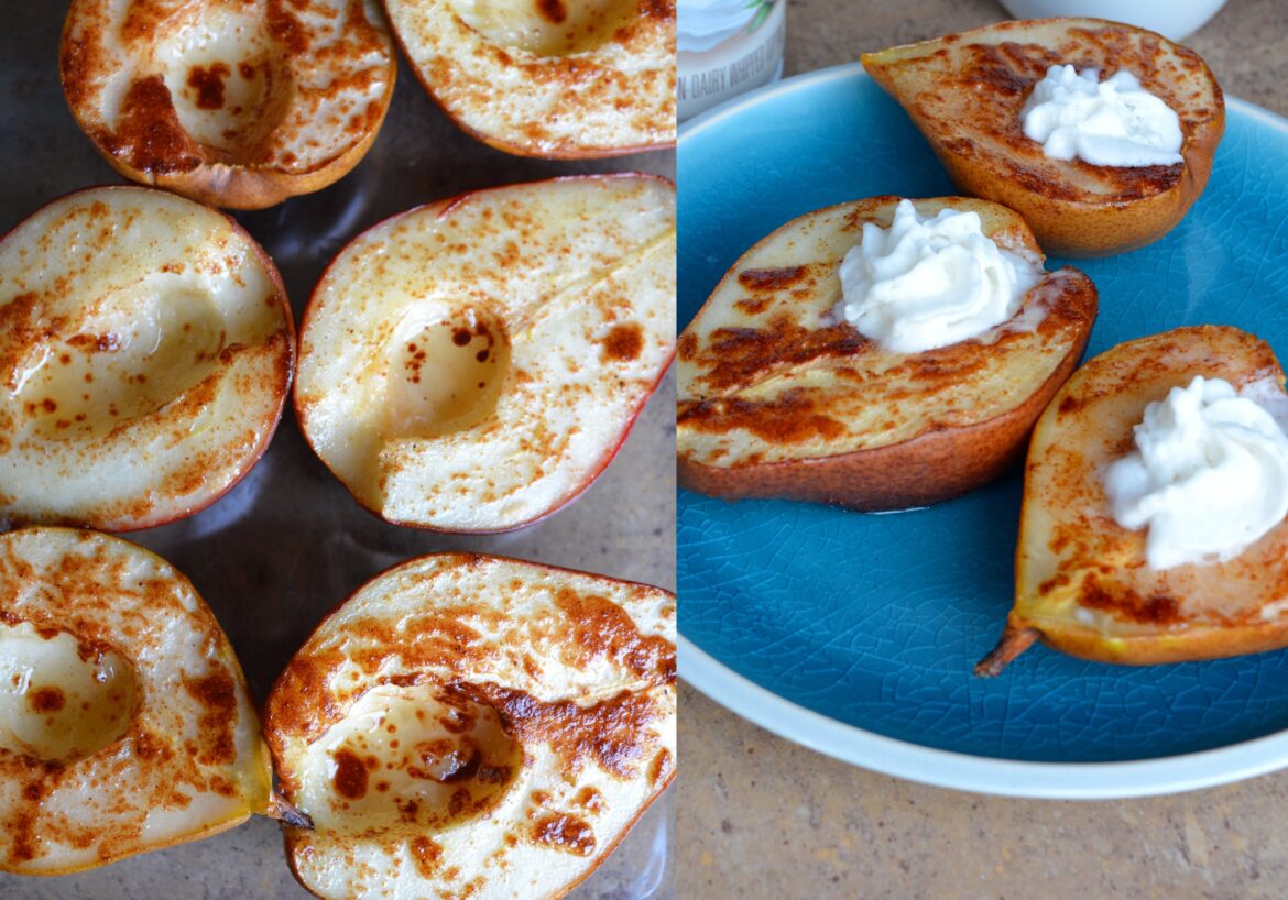 Spiced Baked Pears 73 calories for each half