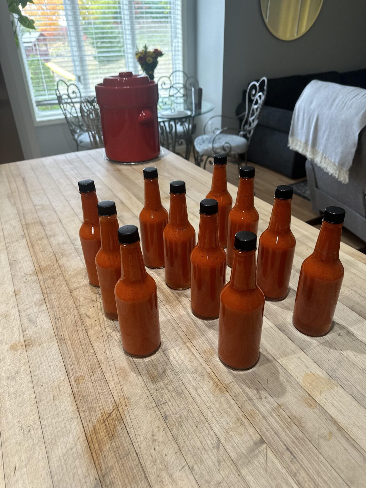 Mild red pepper sauce from the garden, shelf stable?