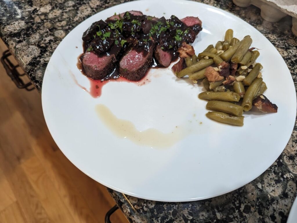 Venison roast