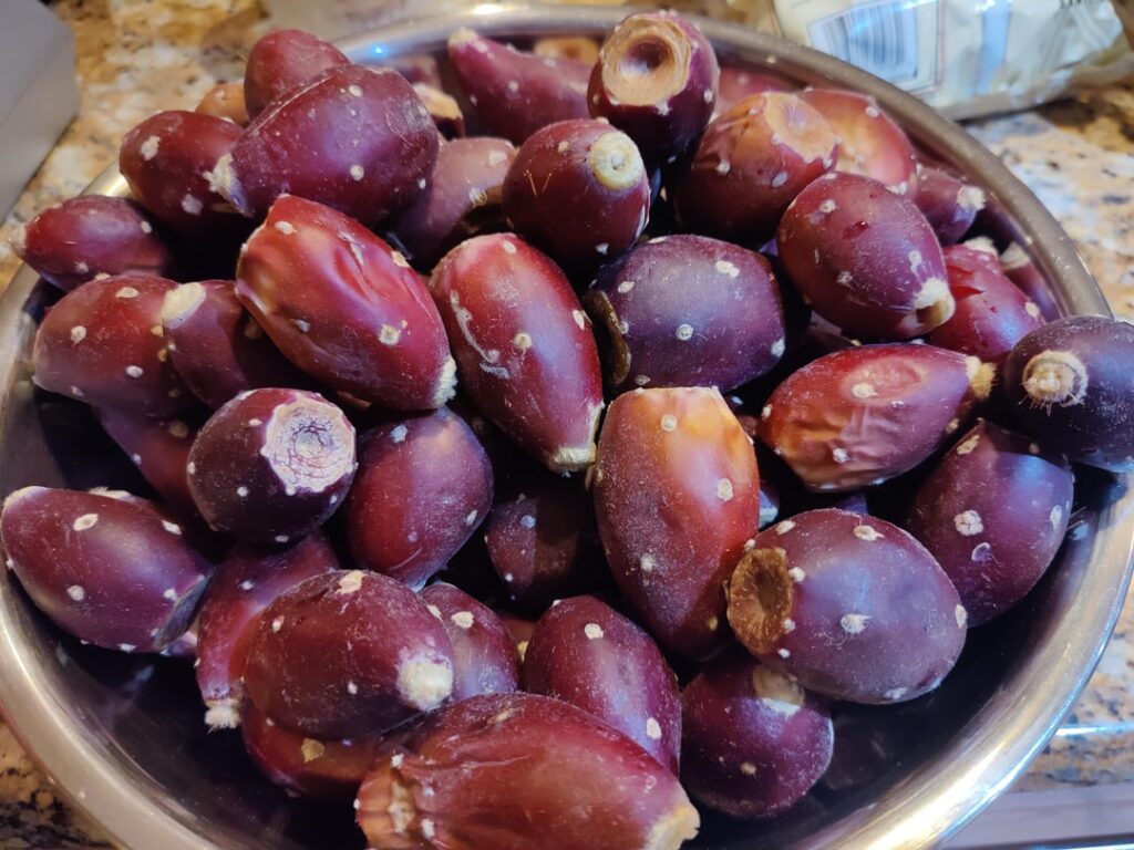 Anyone have some prickly pear fruit advice? It's about to get real! Looking to make some jelly and syrup to use for making BBQ sauce and adding to lemonade.