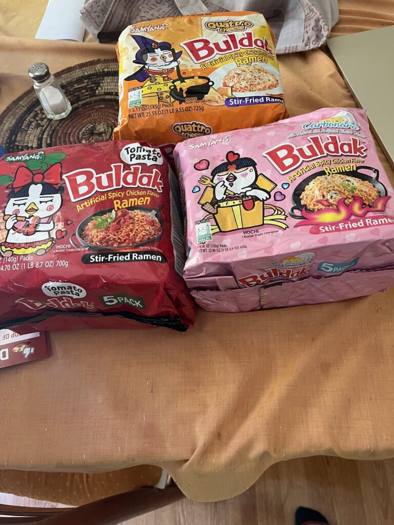 H Mart stuff I got on my birthday