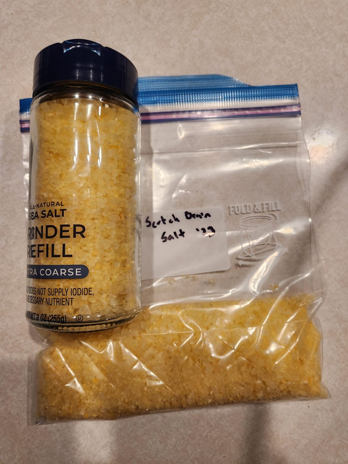 Made chili pepper (Scotch Brains) salt today. It looks a little methy but tastes amazing