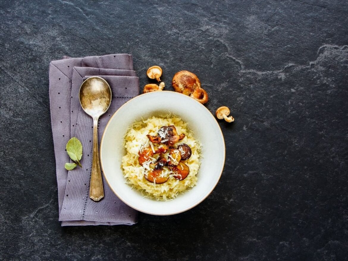 Lion's Mane Mushroom Risotto