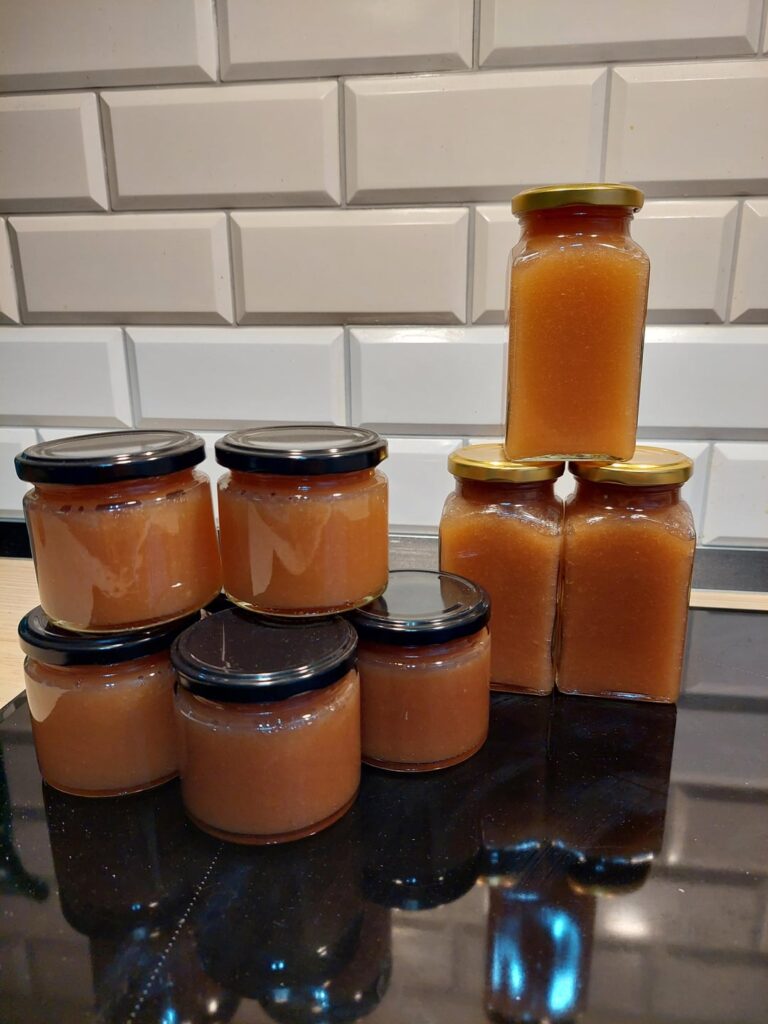 My first batch of cinnamon apple jam is ready