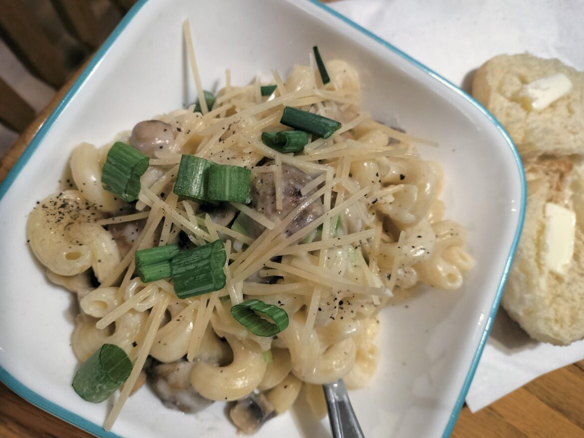 Mushroom cavatappi 8/10