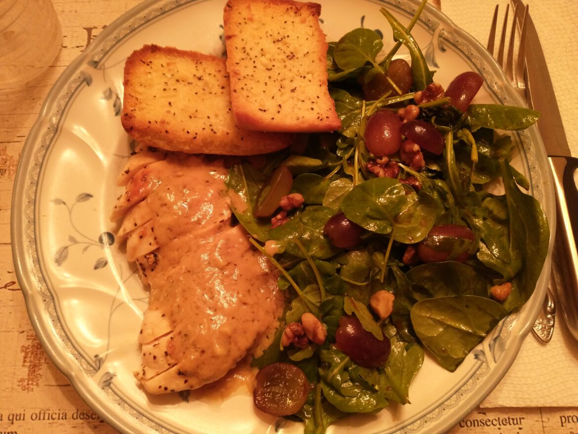 Chicken in Dijon Sauce: Incredibly good! The sauce came together quickly and was velvety smooth.