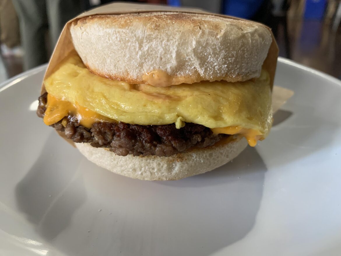 New vegan breakfast sandwich at Grey & Cash in Old Town Monrovia! For those in the San Gabriel Valley. Delish. And awesome coffee/staff too.