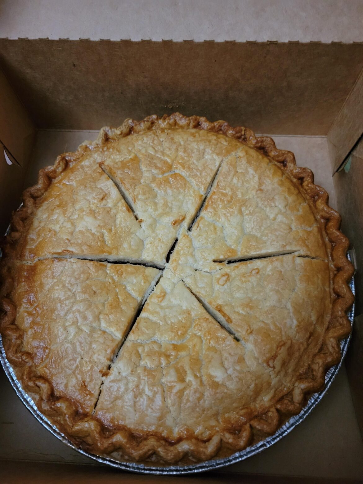 A nice big apple pie from Perkins. One of my favorites!