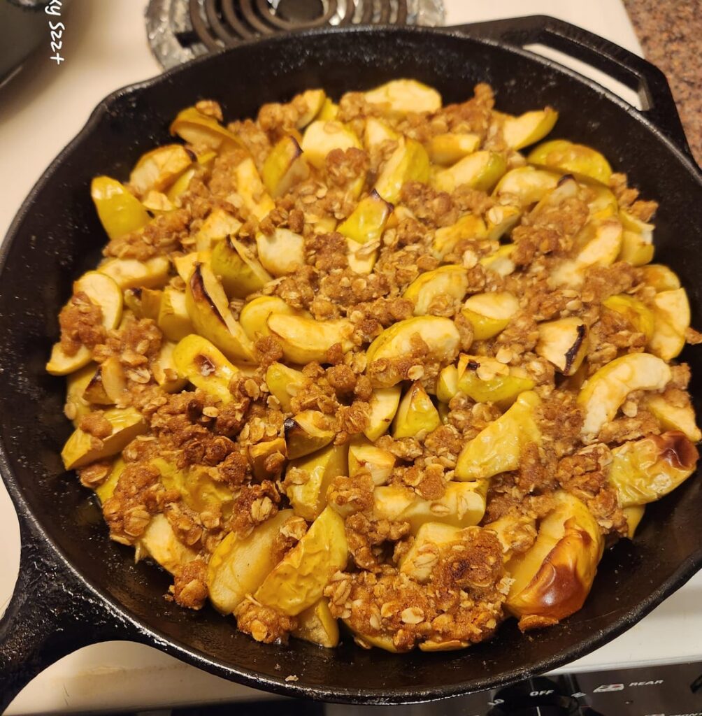 I made apple crisp, and apple cider from the tree in my yard! Doesn't get much more budget friendly then that for me.😊
