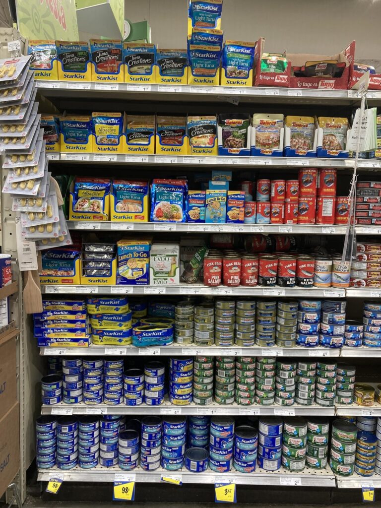 Fiesta Fish Section - and what we bought today