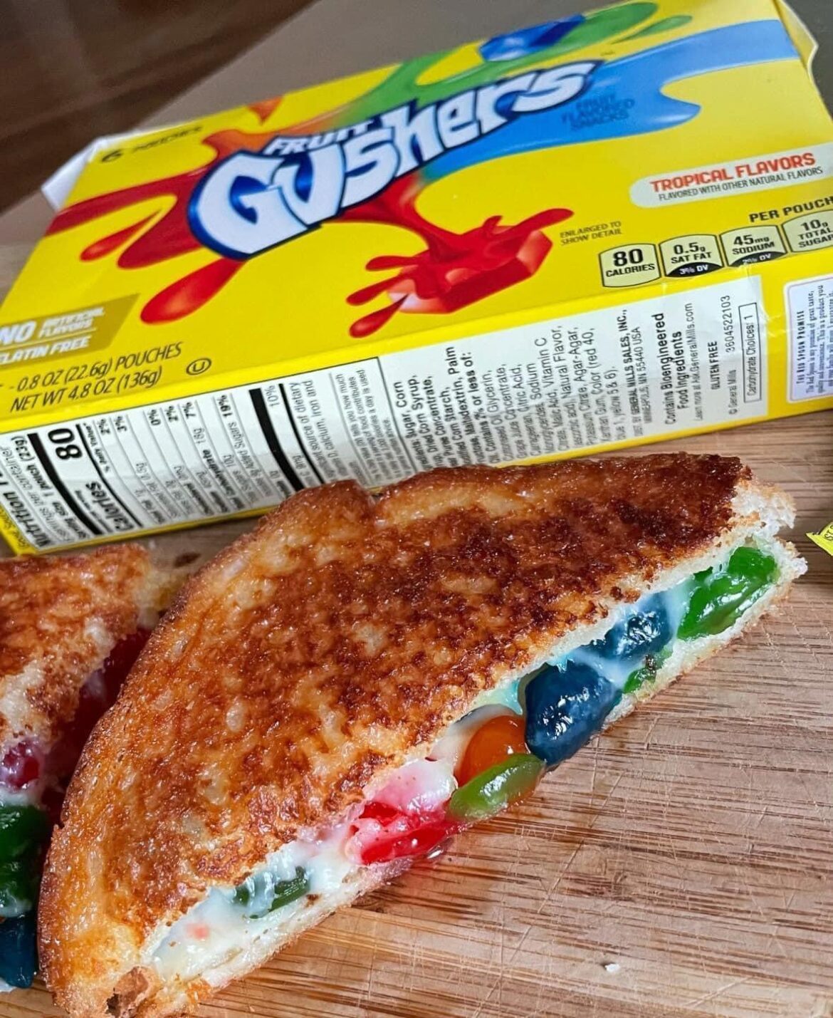 Gushers grilled cheese is a great way to get more fruit in your diet.