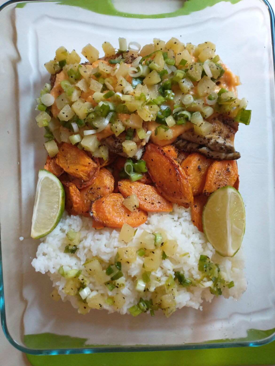 Tropical Sunset Baramundi: Esp. for fish, this was a forgiving meal! My husband got sick just before our dinner, and I was forced to put it away and re-heat it the next day. Surprisingly, it reheated well! Very good meal!