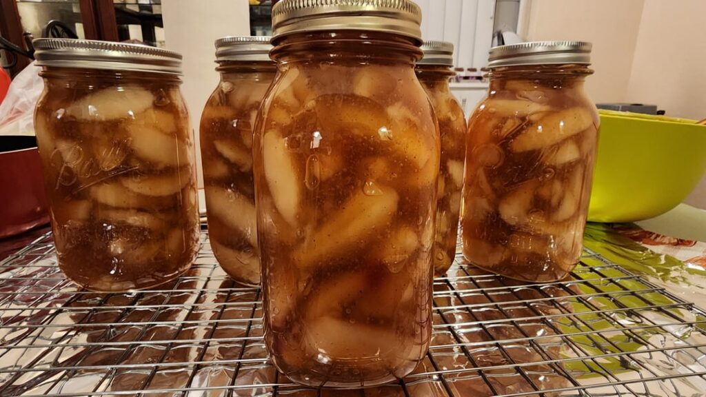 First time canning pie filling First time canning pie filling