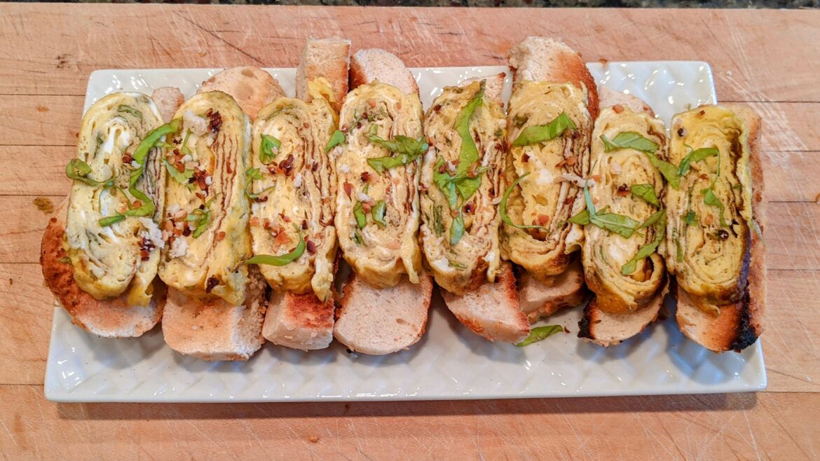 My Brunch Gyeran-Mari-On Garlic Bagel Toast: