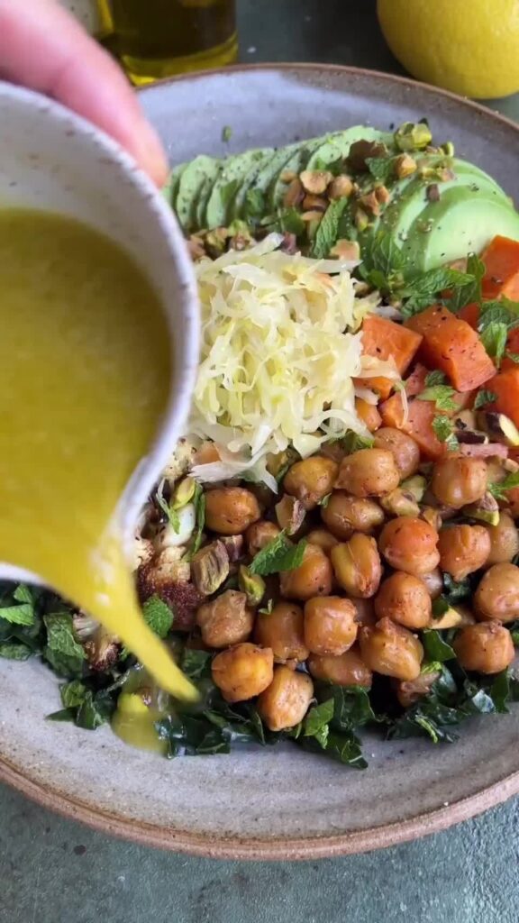Roasted Cauliflower, Kale & Sweet Potato Bowl