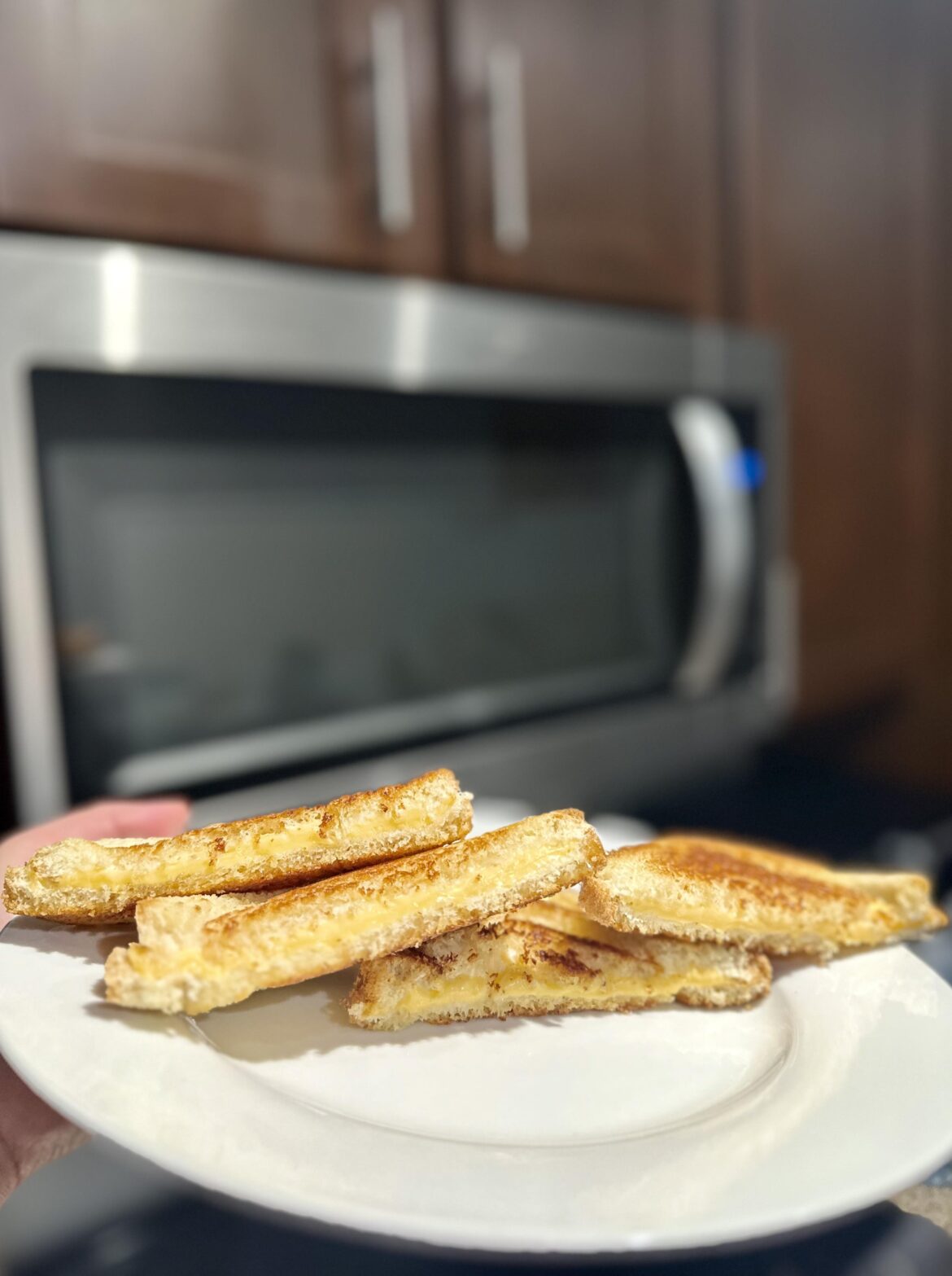 Couple of grilled cheese sandwiches using Kraft deli deluxe slices 🥪 👍