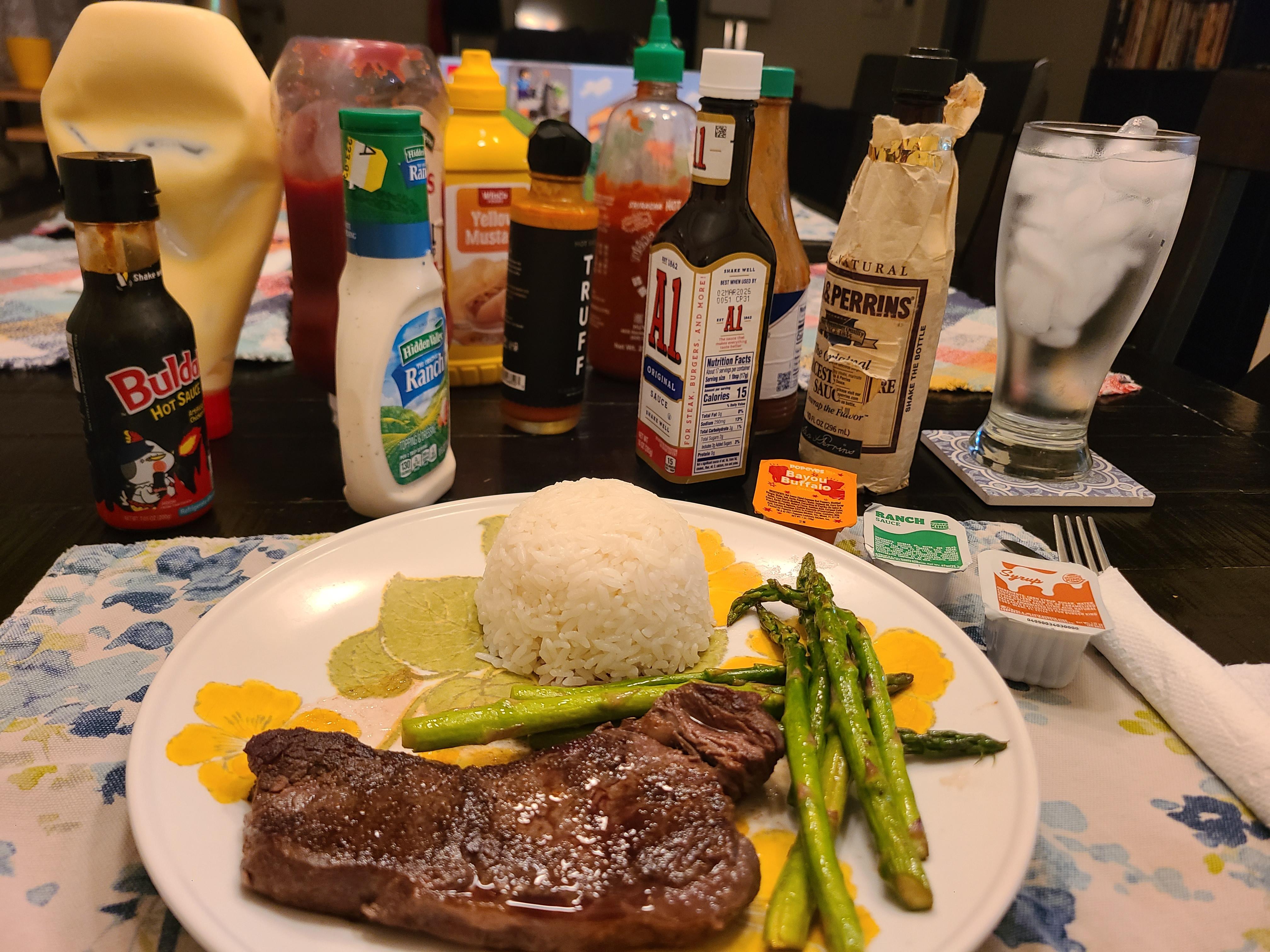 Nothing like a proper steak dinner! Dining and Cooking