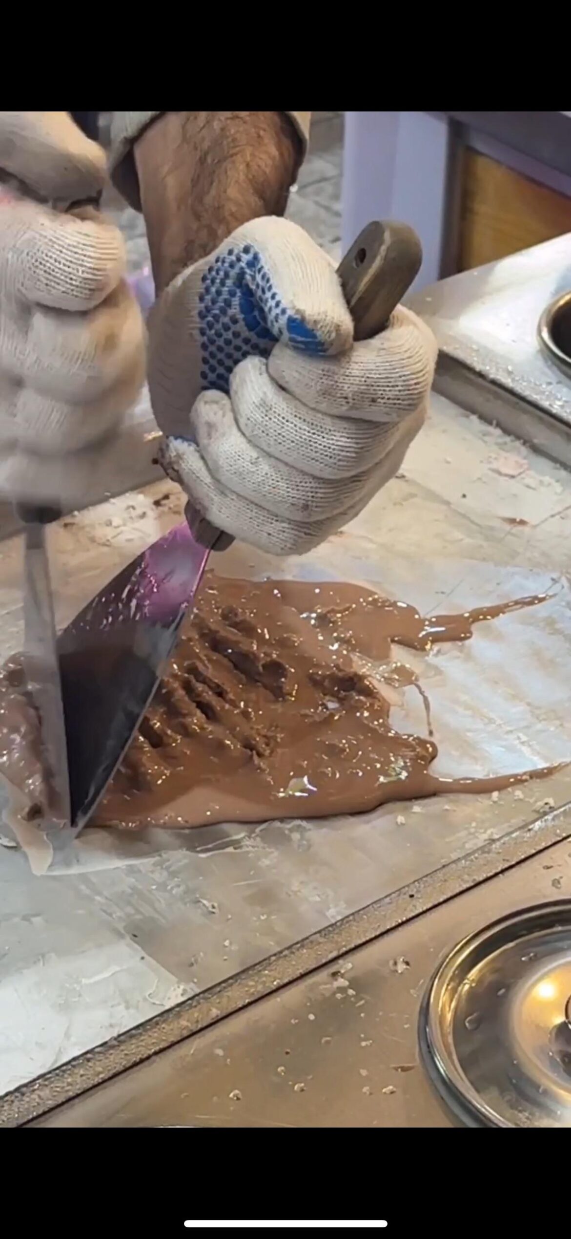 Korean rolled ice cream