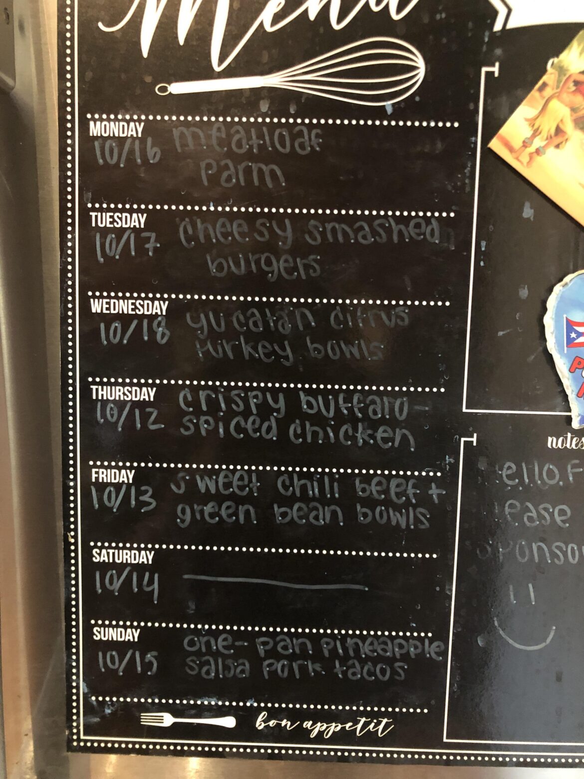 I am so excited for this week’s meals!!!