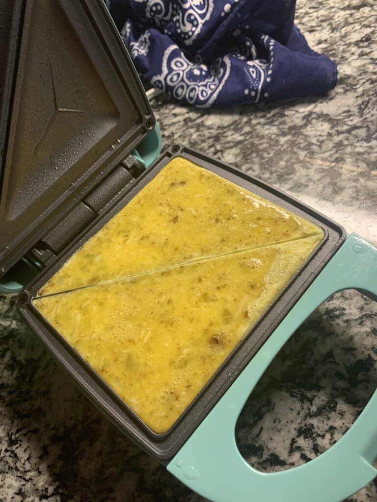 Omelettes in the panini maker