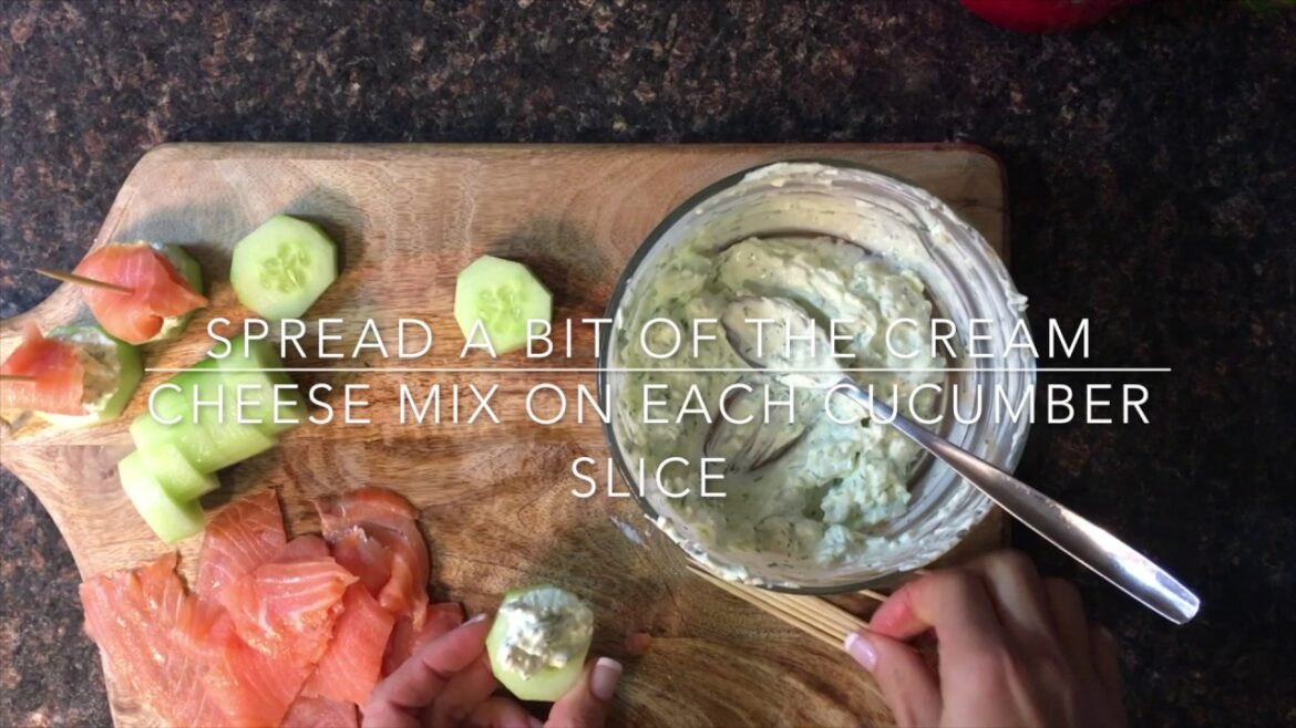Day 236 - Smoked Salmon And Cream Cheese Cucumber Bites