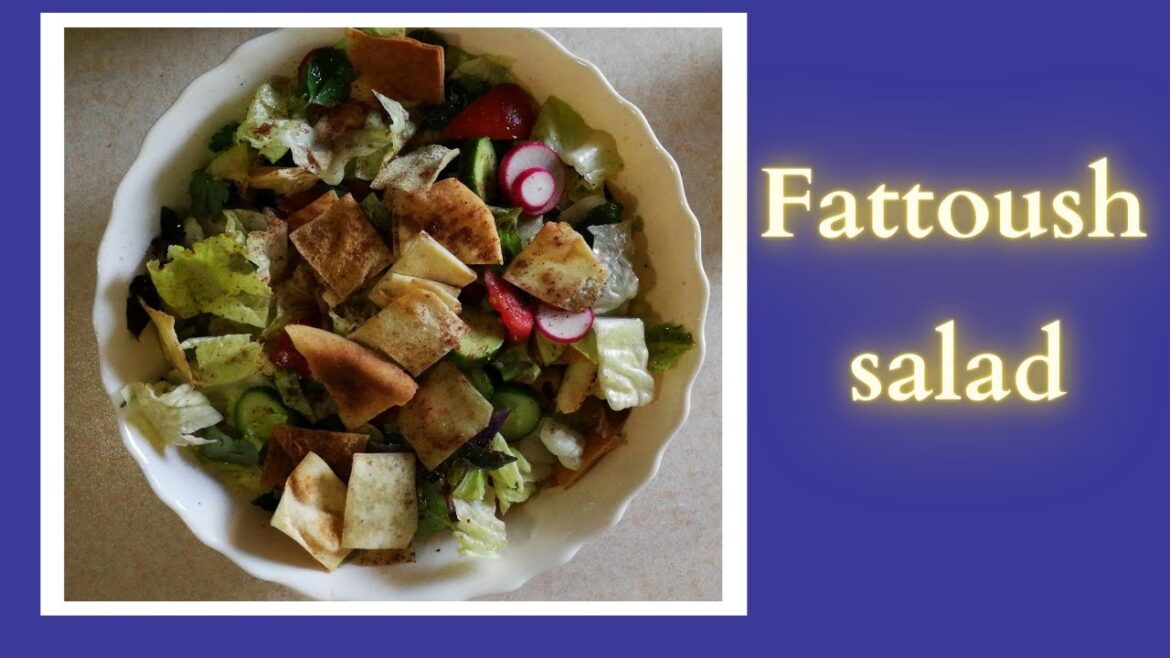 How to make a delicious Lebanese salad, Fattoush