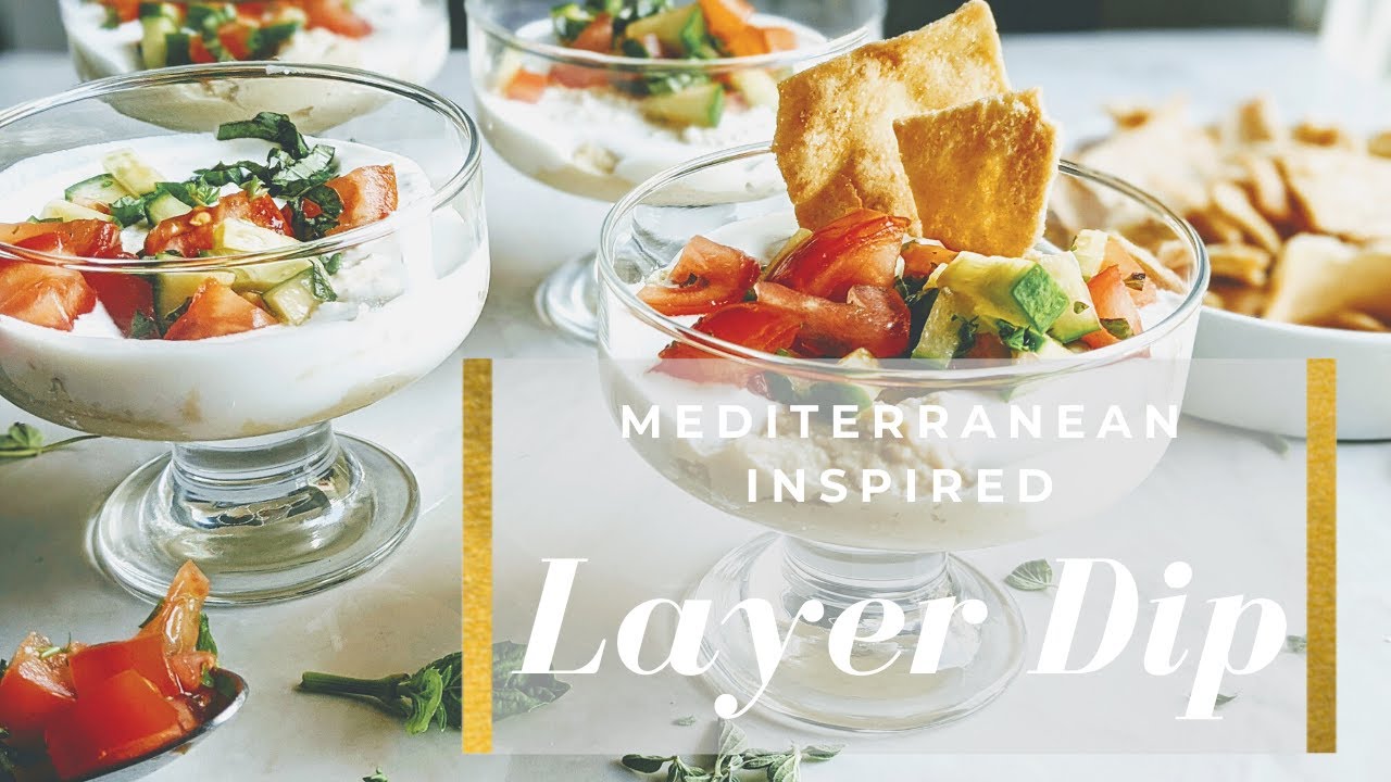 Mediterranean Inspired Layer Dip Dining and Cooking