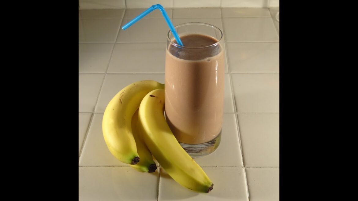 Peanut Butter Chocolate and Banana Smoothie