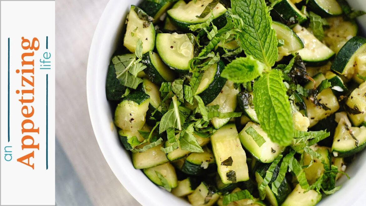 Zucchini with Fresh Mint | Simple Side Dish Recipe