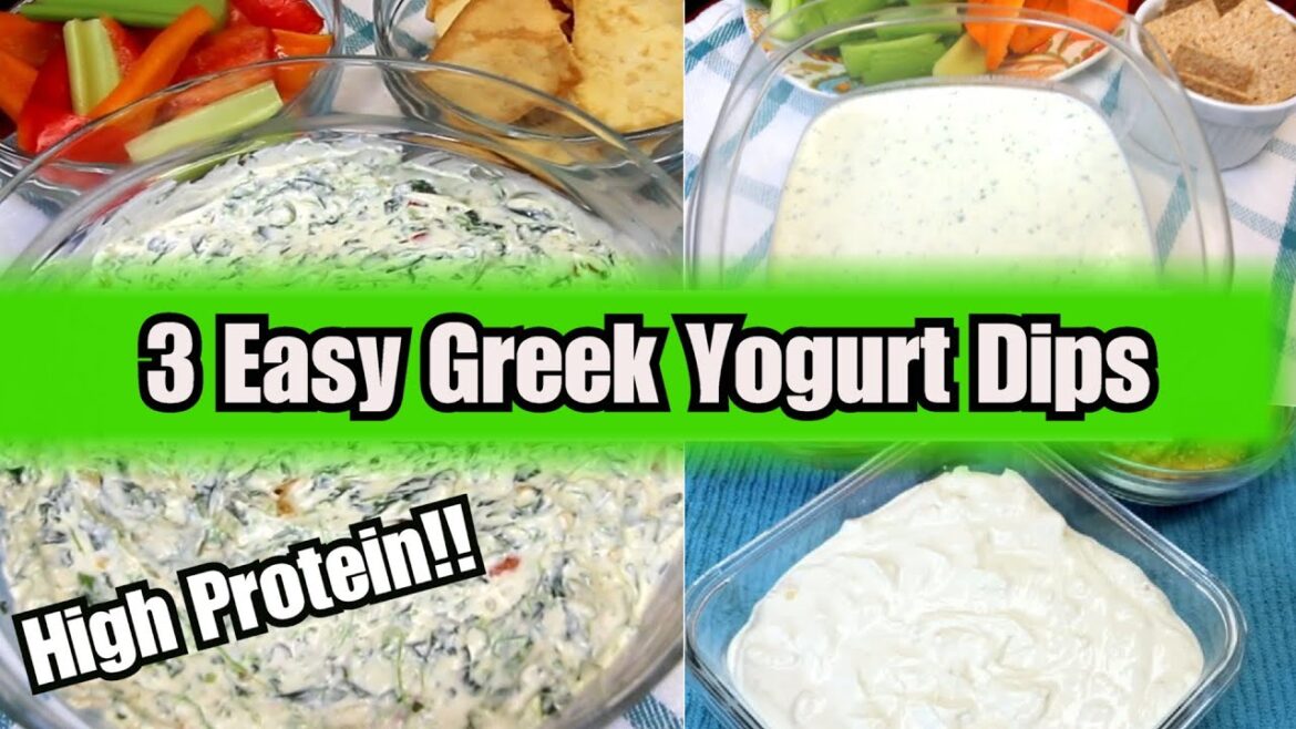 3 EASY Greek Yogurt Dips /Lightened Up High Protein Low Calorie Dips-Weight Watchers Points+CALORIES 3 EASY Greek Yogurt Dips /Lightened Up High Protein Low Calorie Dips-Weight Watchers Points+CALORIES