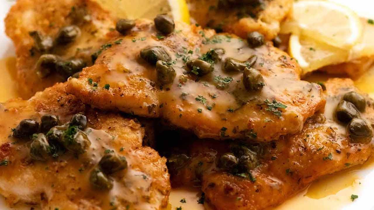 Chicken Piccata (Pan seared chicken breast with Lemon Butter Caper